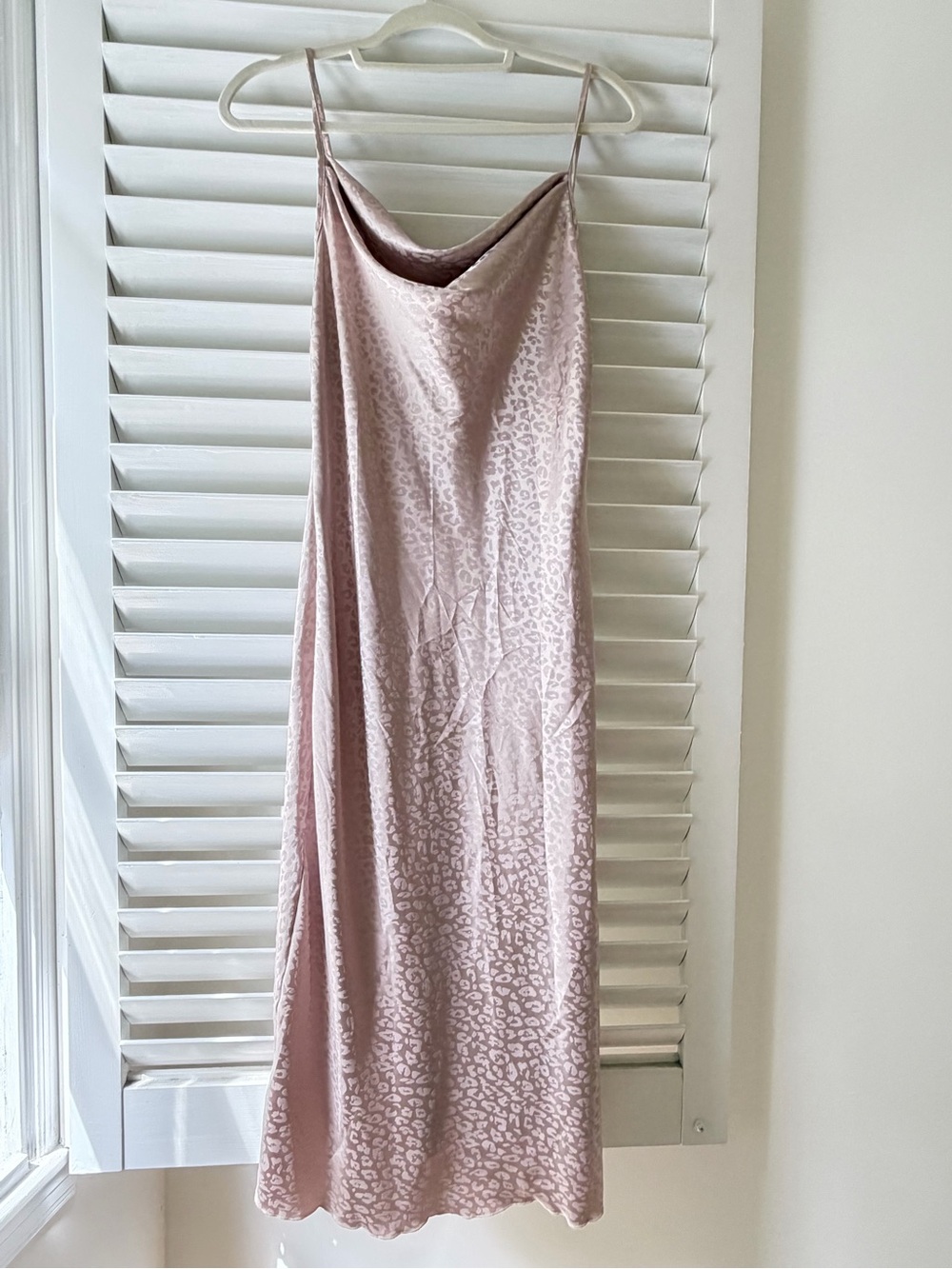 Vintage Y2K bebe Blush Pink Cowl Neck Satin Dress